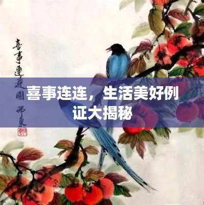 喜事连连,生活美好例证大揭秘