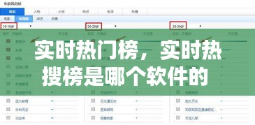 实时热门榜,实时热搜榜是哪个软件的