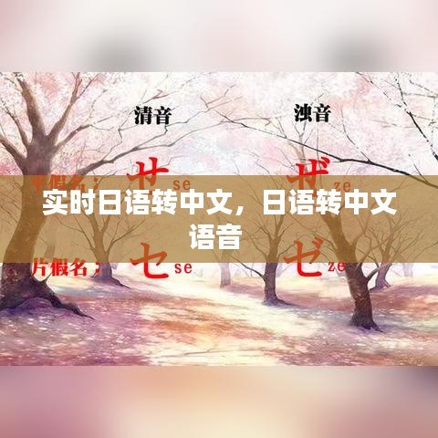 实时日语转中文,日语转中文语音