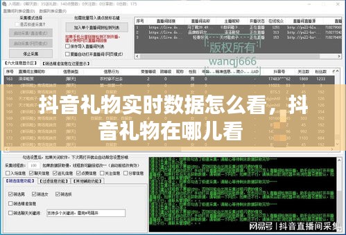 抖音礼物实时数据怎么看,抖音礼物在哪儿看
