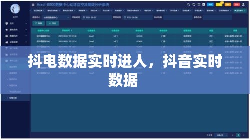 抖电数据实时进人,抖音实时数据