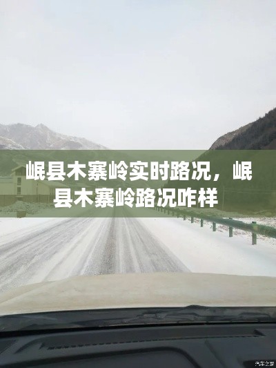 岷县木寨岭实时路况,岷县木寨岭路况咋样
