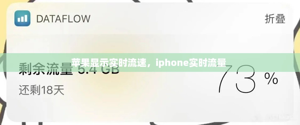 苹果显示实时流速,iphone实时流量
