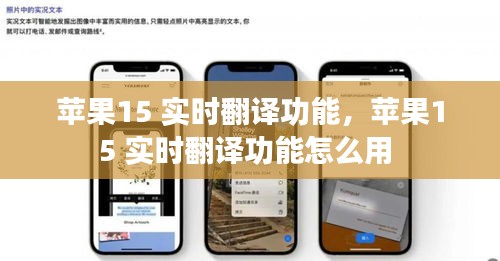 苹果15 实时翻译功能,苹果15 实时翻译功能怎么用