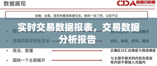 实时交易数据报表,交易数据分析报告