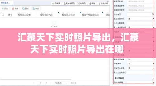 汇豪天下实时照片导出,汇豪天下实时照片导出在哪