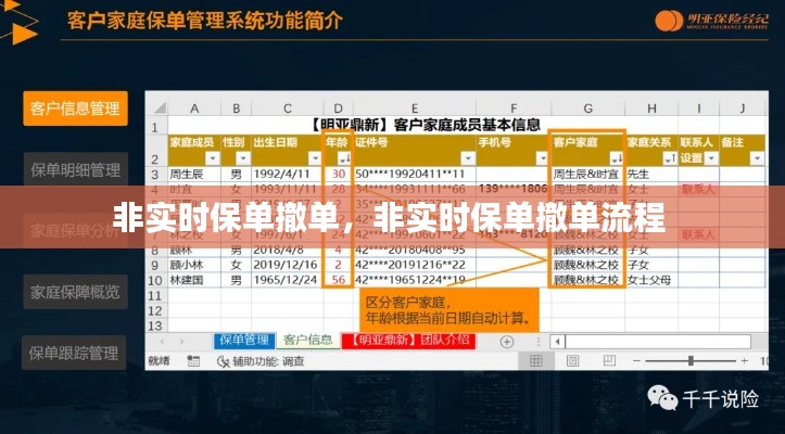 非实时保单撤单,非实时保单撤单流程