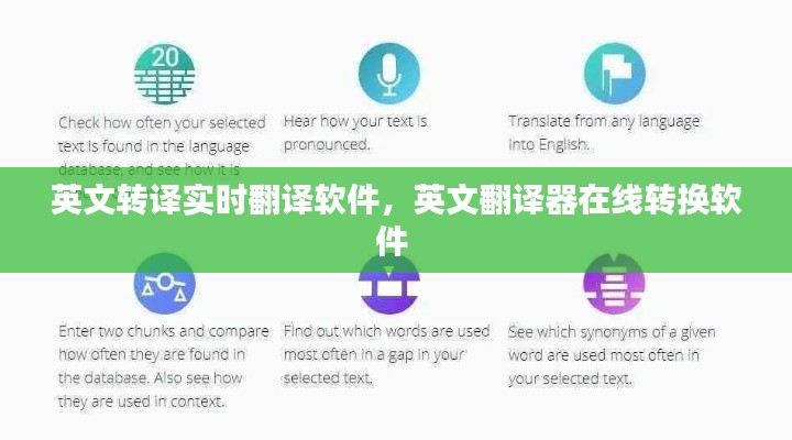 英文转译实时翻译软件,英文翻译器在线转换软件