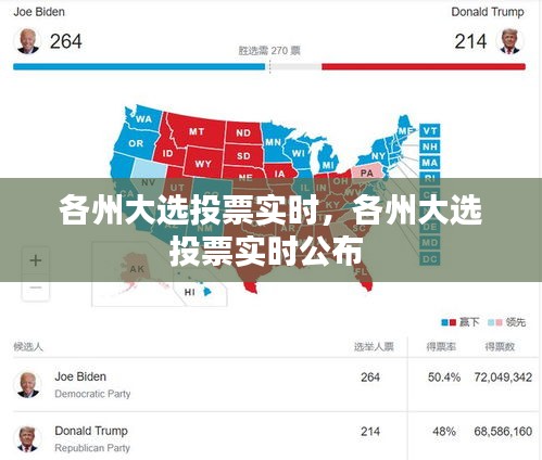 各州大选投票实时,各州大选投票实时公布