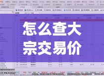 怎么查大宗交易价格实时,怎样查询大宗交易的成交情况?