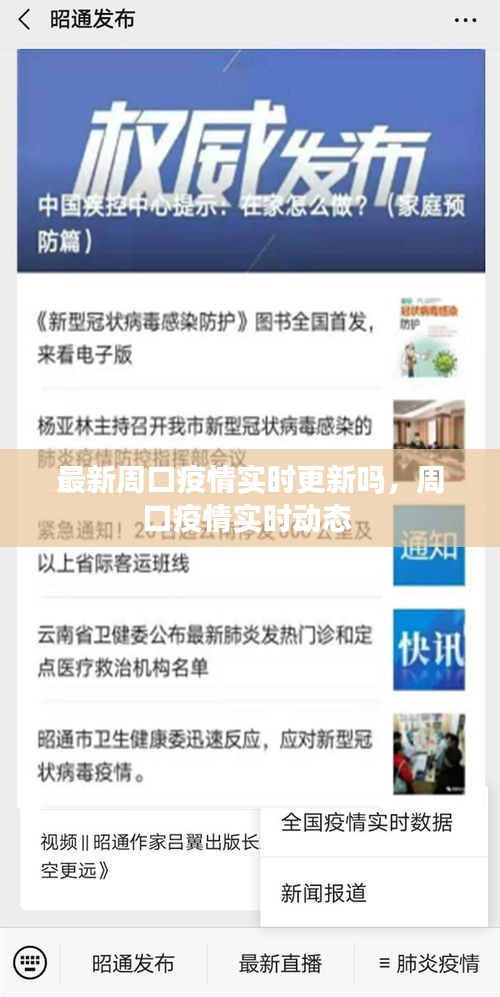 最新周口疫情实时更新吗,周口疫情实时动态