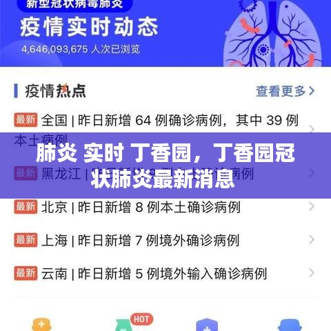 肺炎 实时 丁香园,丁香园冠状肺炎最新消息