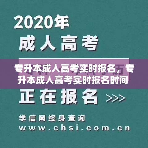 专升本成人高考实时报名,专升本成人高考实时报名时间