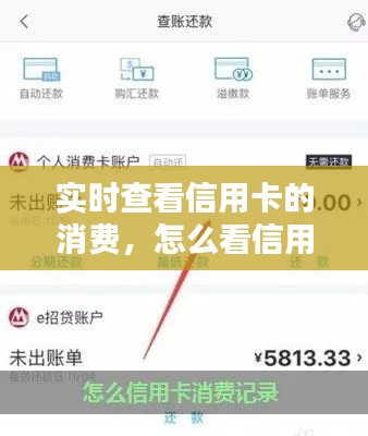 实时查看信用卡的消费,怎么看信用卡的消费记录