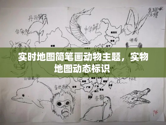 实时地图简笔画动物主题,实物地图动态标识