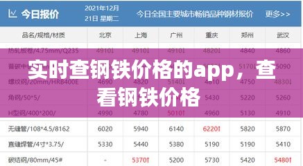 实时查钢铁价格的app,查看钢铁价格