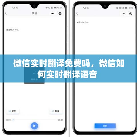 微信实时翻译免费吗,微信如何实时翻译语音
