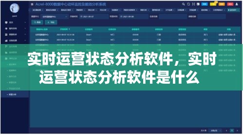 实时运营状态分析软件,实时运营状态分析软件是什么
