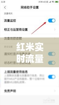 红米实时流量显示在哪里,红米实时流量显示在哪里设置