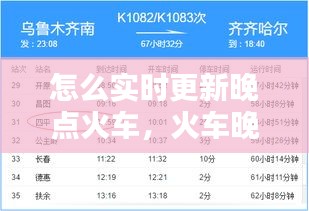 怎么实时更新晚点火车,火车晚点怎么调整过来