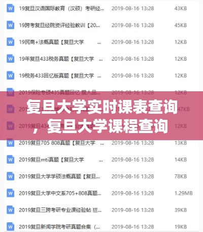 复旦大学实时课表查询,复旦大学课程查询