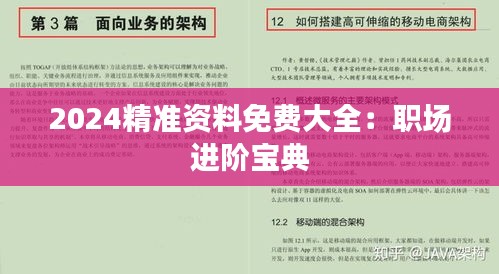 2024精准资料免费大全:职场进阶宝典