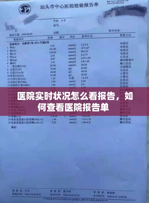 医院实时状况怎么看报告,如何查看医院报告单