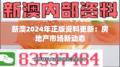 新澳2024年正版资料更新:房地产市场新动态