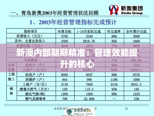新澳内部期期精准:管理效能提升的核心
