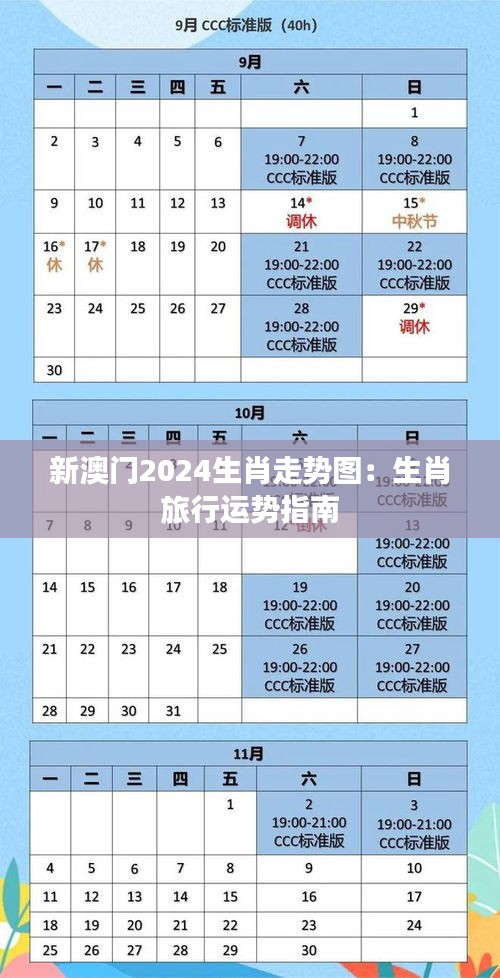 新澳门2024生肖走势图:生肖旅行运势指南