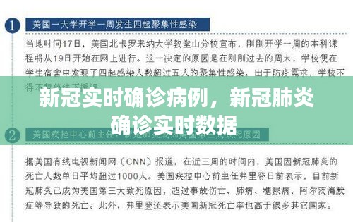 新冠实时确诊病例,新冠肺炎确诊实时数据