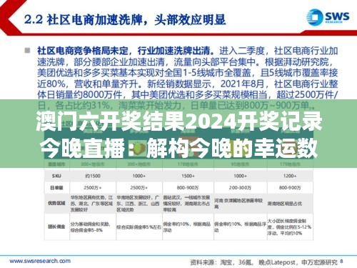 澳门六开奖结果2024开奖记录今晚直播:解构今晚的幸运数字逻辑