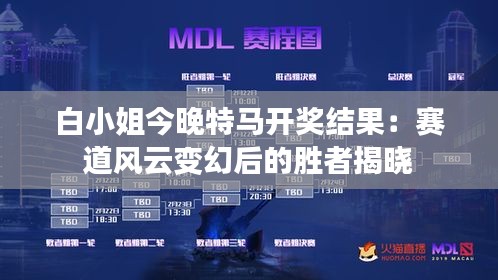 白小姐今晚特马开奖结果:赛道风云变幻后的胜者揭晓
