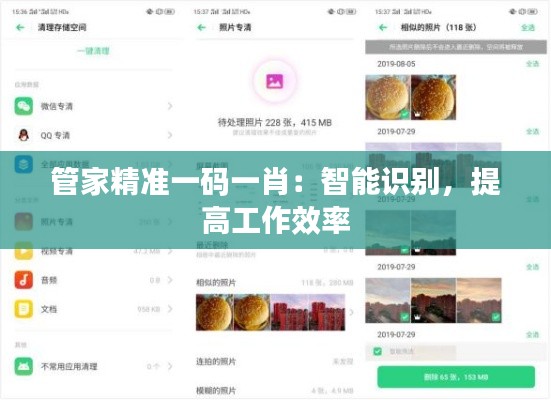 管家精准一码一肖:智能识别,提高工作效率