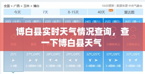 博白县实时天气情况查询,查一下博白县天气