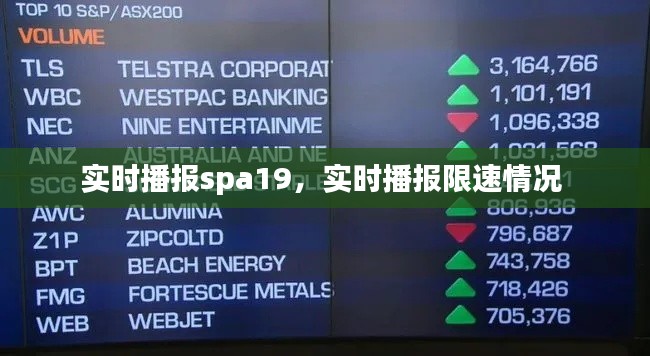 实时播报spa19,实时播报限速情况