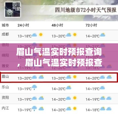 眉山气温实时预报查询,眉山气温实时预报查询最新
