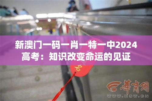 新澳门一码一肖一特一中2024高考:知识改变命运的见证