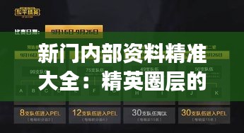 新门内部资料精准大全:精英圈层的终极知识集合