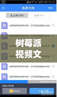 树莓派视频文件实时传输,手机给树莓派传文件