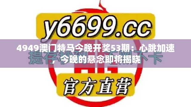 4949澳门特马今晚开奖53期:心跳加速,今晚的悬念即将揭晓