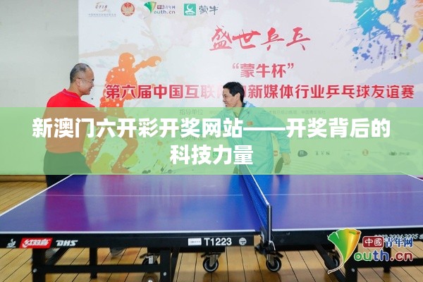 新澳门六开彩开奖网站——开奖背后的科技力量