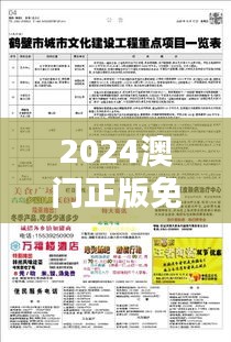 2024澳门正版免费精准大全:文化活动日程一览