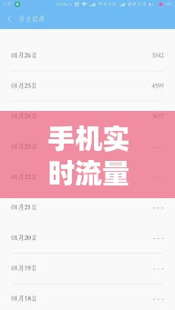 手机实时流量显示计,实时数据流量显示