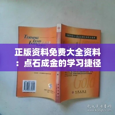 正版资料免费大全资料:点石成金的学习捷径