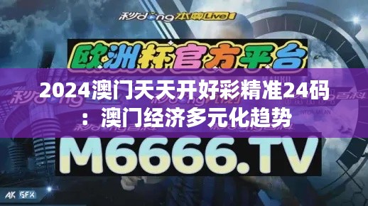 2024澳门天天开好彩精准24码:澳门经济多元化趋势
