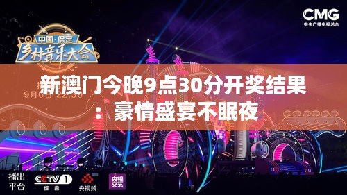 新澳门今晚9点30分开奖结果:豪情盛宴不眠夜