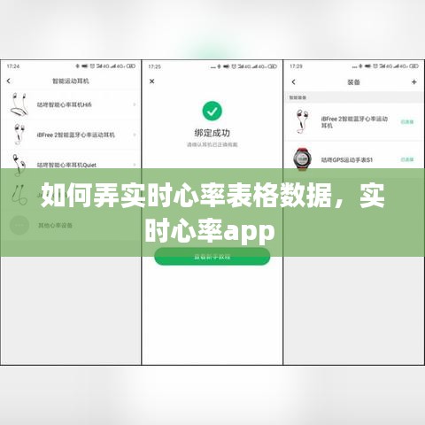 如何弄实时心率表格数据,实时心率app