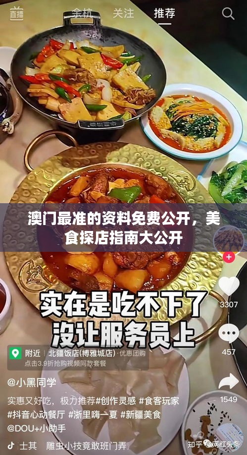 澳门最准的资料免费公开,美食探店指南大公开