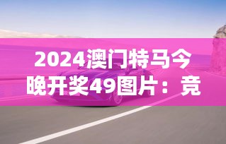 2024澳门特马今晚开奖49图片:竞速艺术的璀璨瞬间